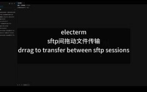 Electerm Drag and Drop File Transfer Between SFTP