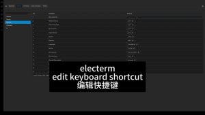 Electerm Edit Hotkeys