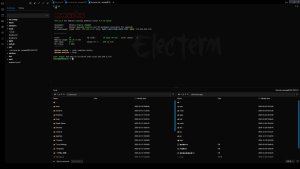 Electerm Terminal and SFTP Split View