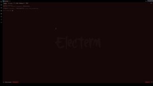 Electerm Terminal Background Settings